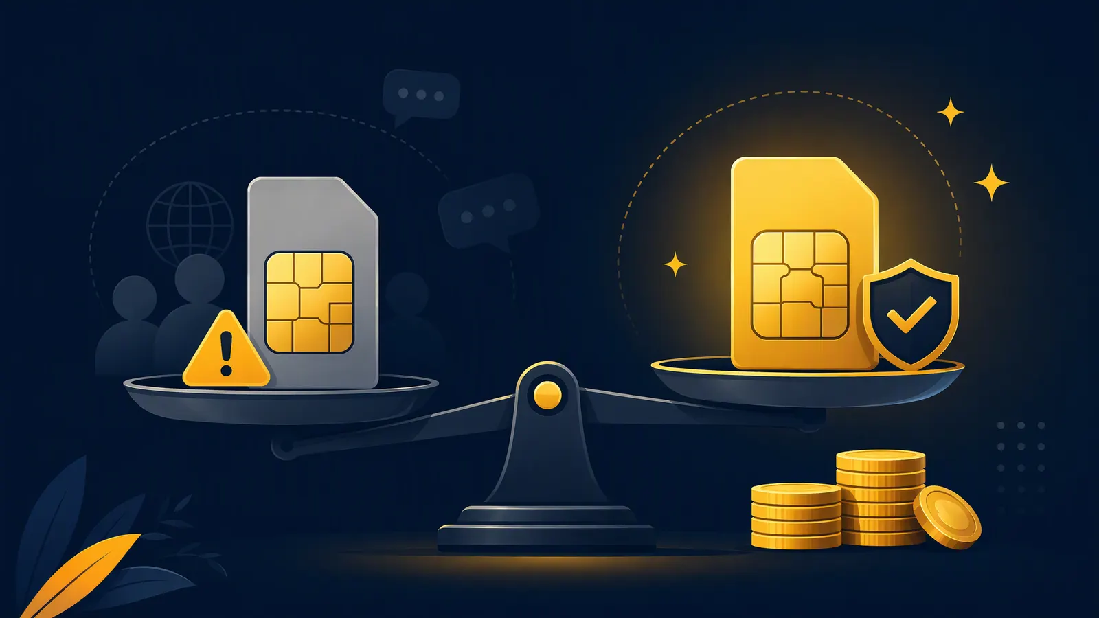Comparação entre número virtual grátis e pago para recebimento de SMS de verificação