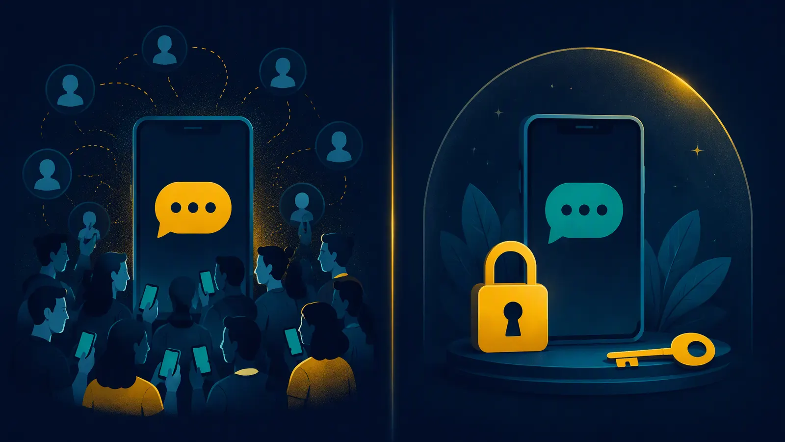 Número descartável compartilhado versus número virtual privado